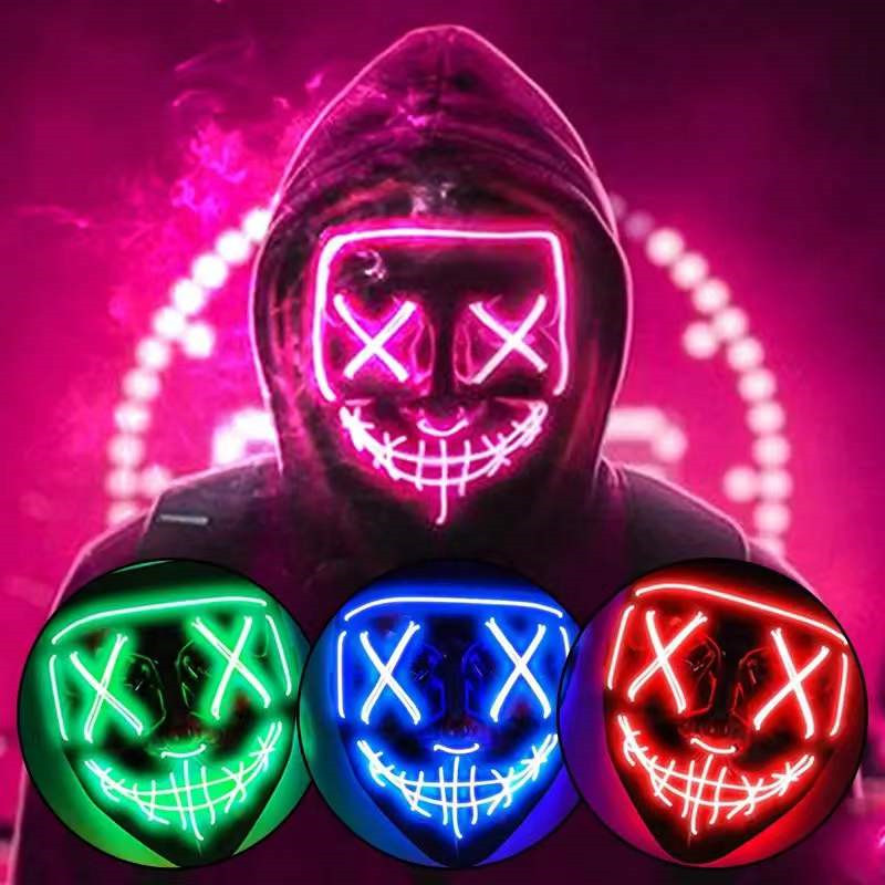 Halloween Masks For Men Women  - Led Purge Mask Halloween review and price