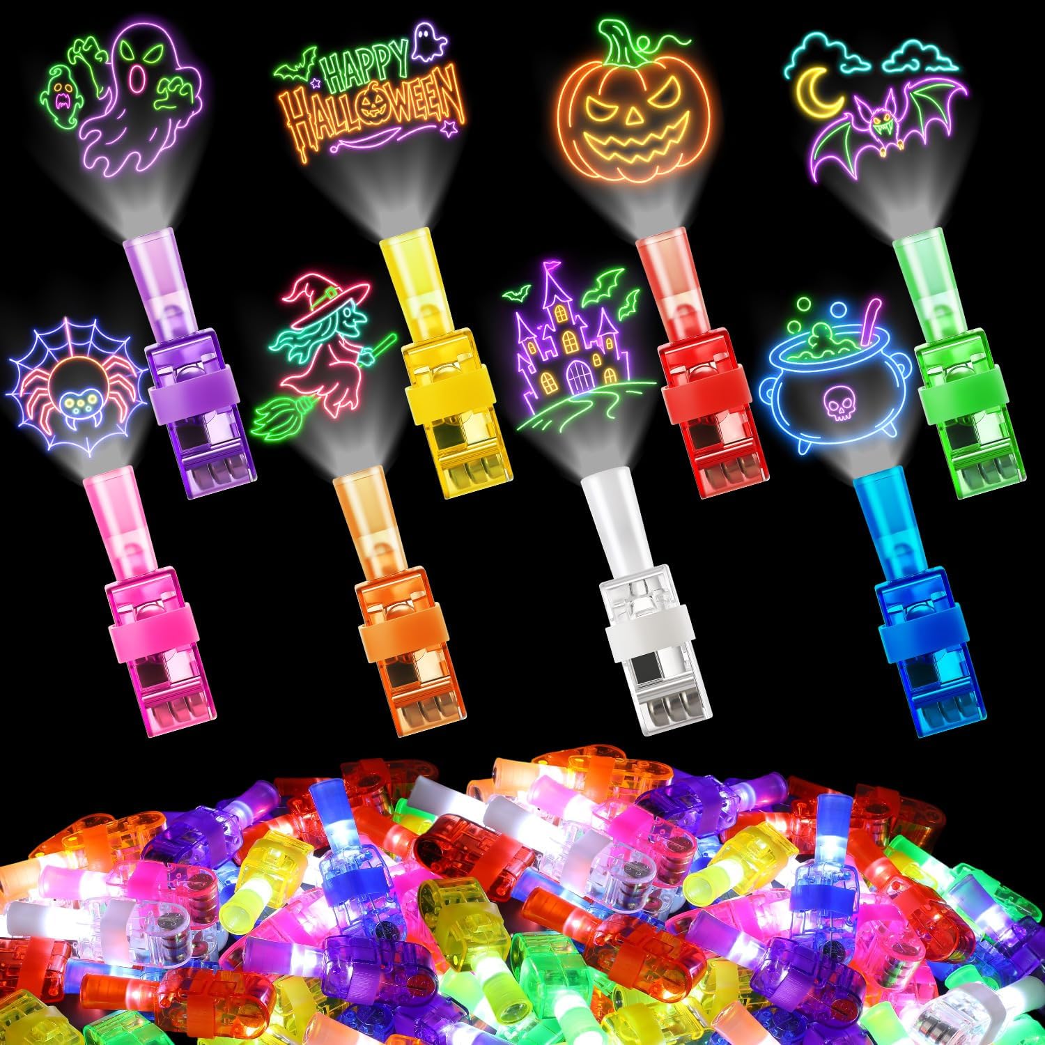 4/40PCS Halloween LED Finger L - Glow In The Dark Party Glasses review and price