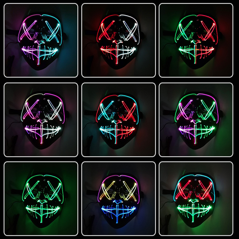 Gesture Control LED Mask Lumin - Led Purge Mask Halloween review and price