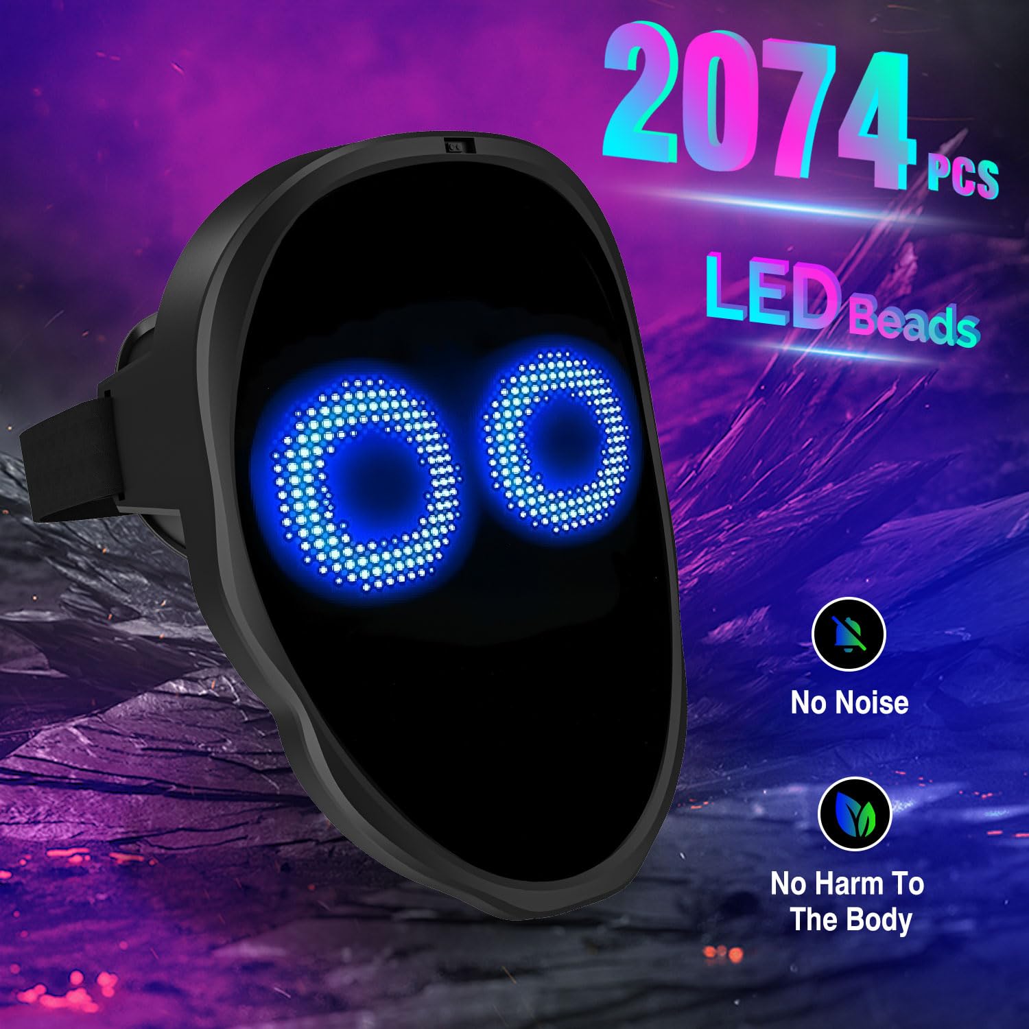 Party LED Light up Mask Gestur - Led Purge Mask Halloween review and price