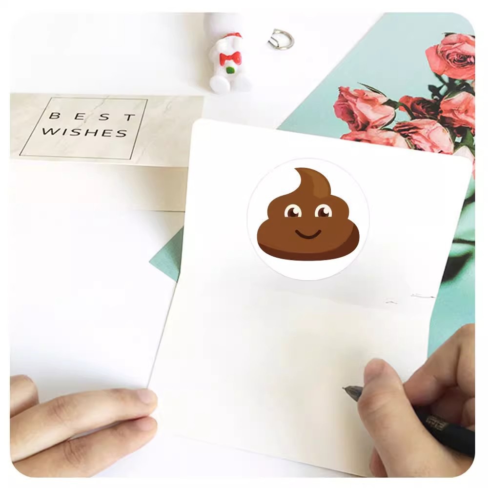 100-500pcs Funny Poop Cartoon  - Prank Toys review and price