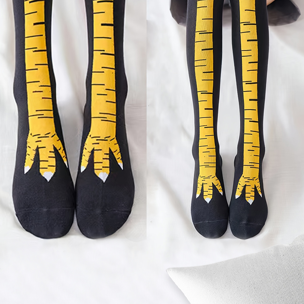 1 Pairs Women Knee High Socks  - Funny Chicken Leg Socks review and price